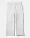 Jean 90S Wide Leg Mujer Blanco Talla 2 REGULAR American Eagle