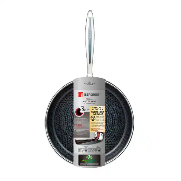 Bergner Sartén Giro Silver Acero Inoxidable 24 cm Bg-32636 mm