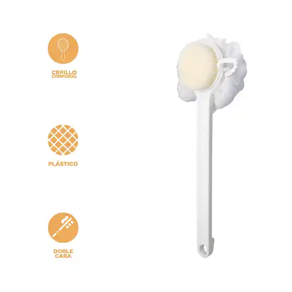 Cepillo Corporal 2 en 1 Con Mango Largo Miniso