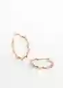 Pendientes Ronda Oro Talla 99 Mujer Mango