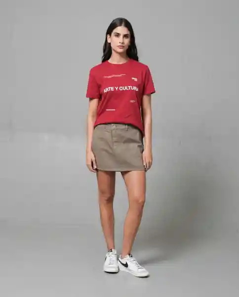 Falda Mujer Café 6 243G000_CAF181017 Rifle