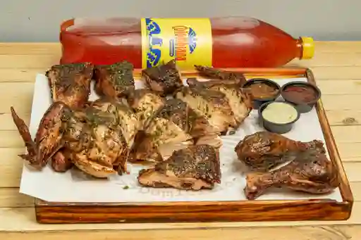 Combo pollo entero + gaseosa 1, 5l