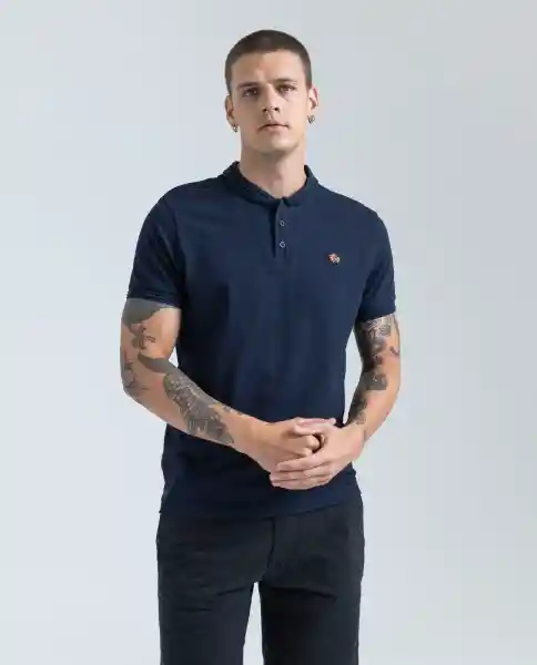 Camiseta Hombre Azul Talla S 800D005 Americanino