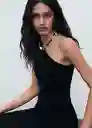 Vestido Asim Negro Talla S Mujer Mango