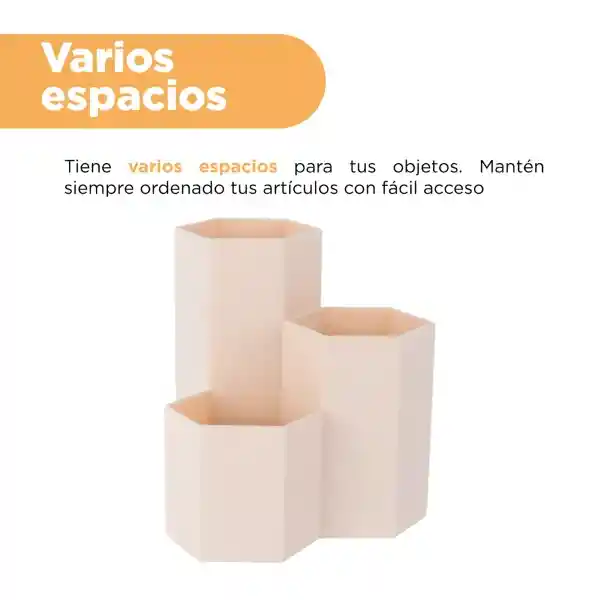 Portalápiz de 3 Ranuras Mori Girl Beige Miniso