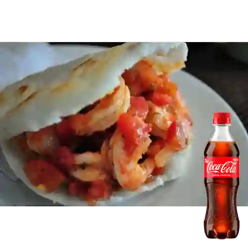 Combo Arepa Messi + Coca Cola Original 400 ml