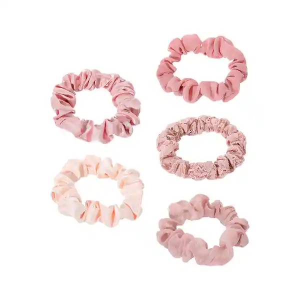 Miniso Moña para Cabello Pequeña Color Degradado Rosa