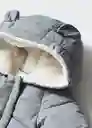 Abrigo Anorak Teddyl5 Antracita Talla 64 Niños Mango