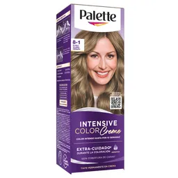 Tinte Palette Color Creme 8-1 Rubio Claro Cenizo