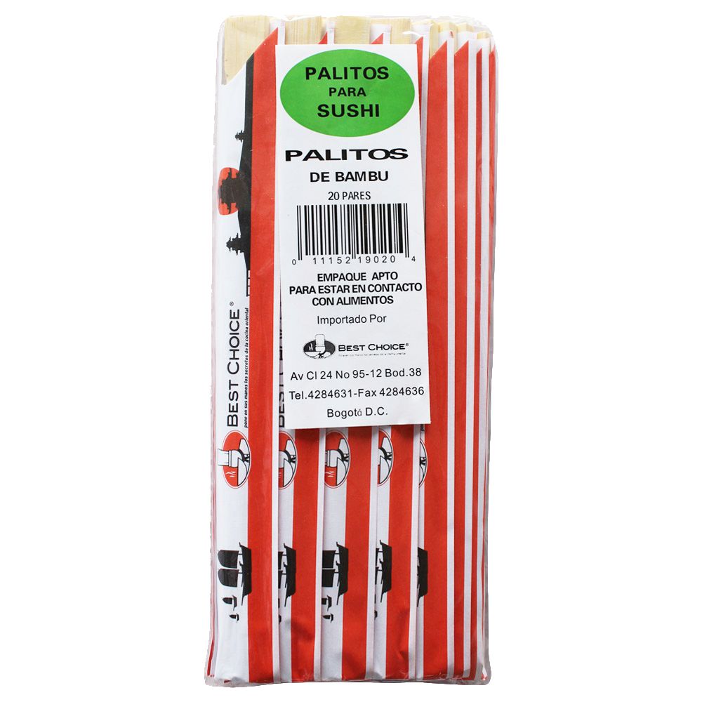 Best Choice Palitos de Bambú para Sushi 20 und