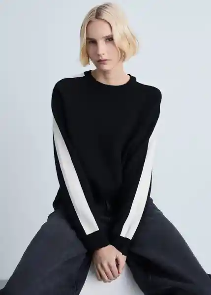 Jersey Comox Negro Talla XL Mujer Mango