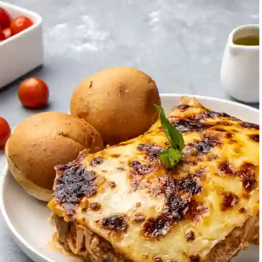 Lasagña pollo champiñon