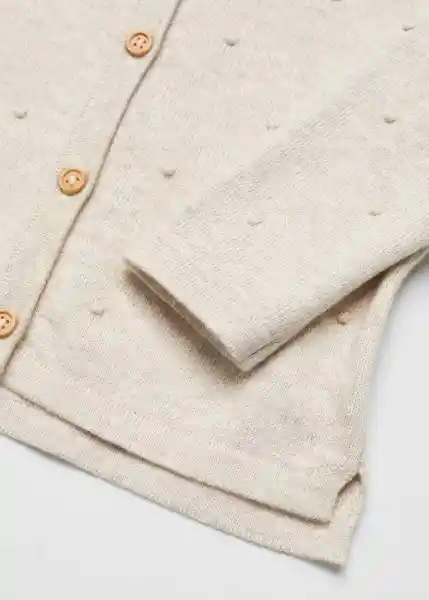 Chaqueta Cárdigan Nala5 Arena Talla 66 Niña Mango