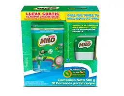 Milo Polvo Bolsa 500 g Menos Azúcares Lleva Gratis Vaso