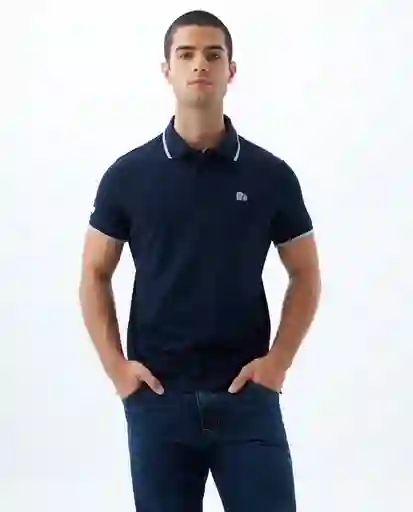 Camiseta Hombre Azul Talla S 800G001_AZU194023 Americanino