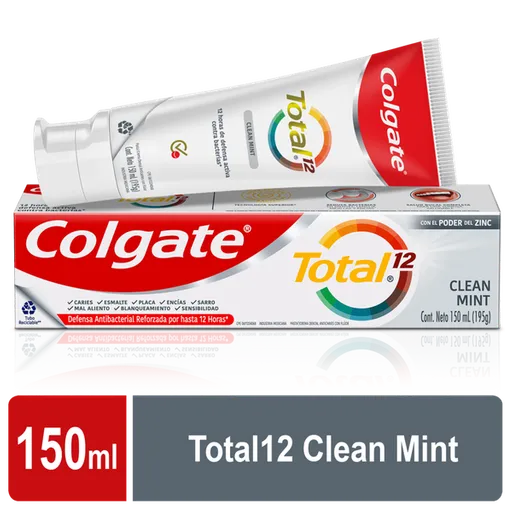 Colgate Crema Dental Total 12 Clean Mint 150 mL