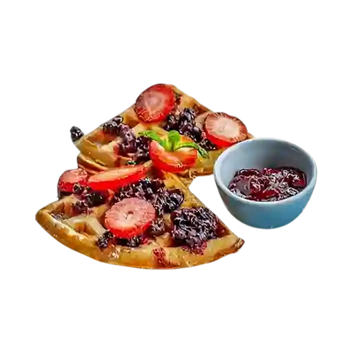 Gofres con Frutos Rojos