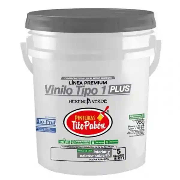 Tito Pabón Vinilo Almendro Mate Tipo 1.