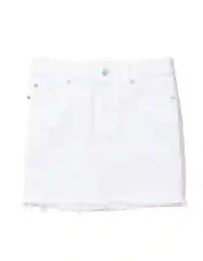 Falda Mujer Blanco Talla 2 American Eagle