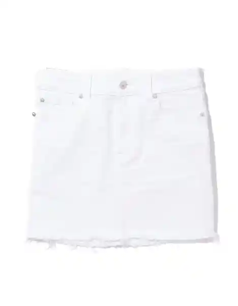 Falda Mujer Blanco Talla 2 American Eagle