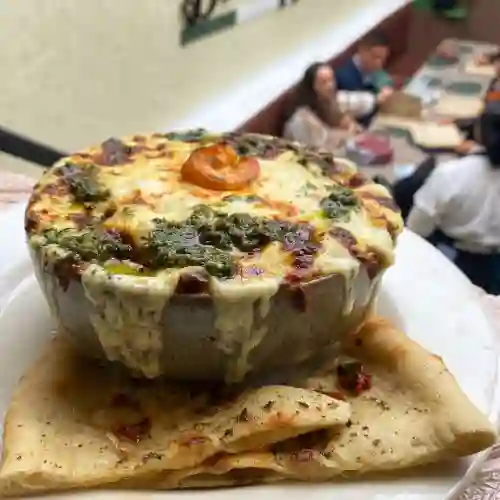 Lasaña Camarón con Pollo