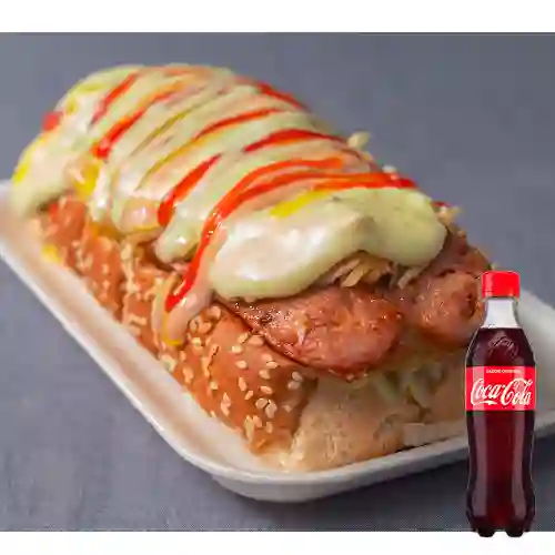 Combo Perro Suizo + Coca-Cola Sabor Original 400 ml