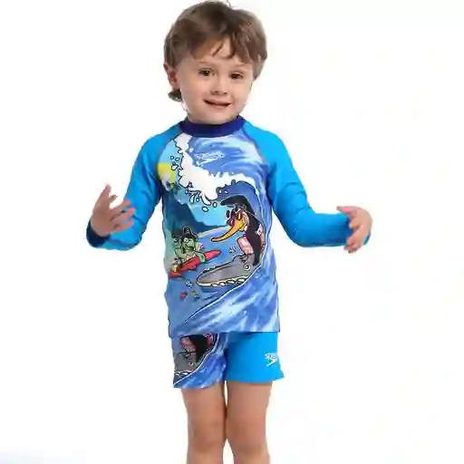Camiseta Manga Larga Sunshine Luau Surf Bebé Masculino 4 Speedo