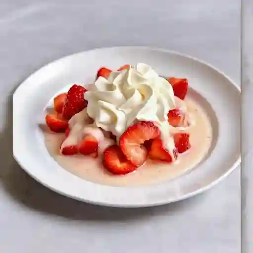Fresas con crema medianas