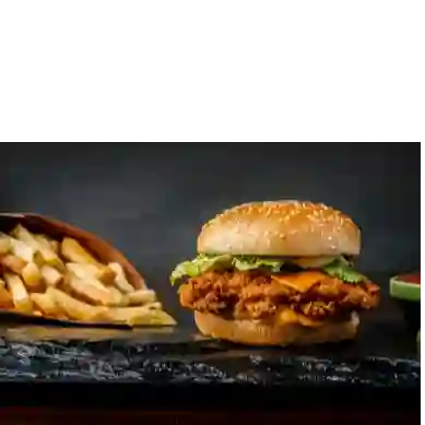 Crispy Chicken Burger+ Gaseosa