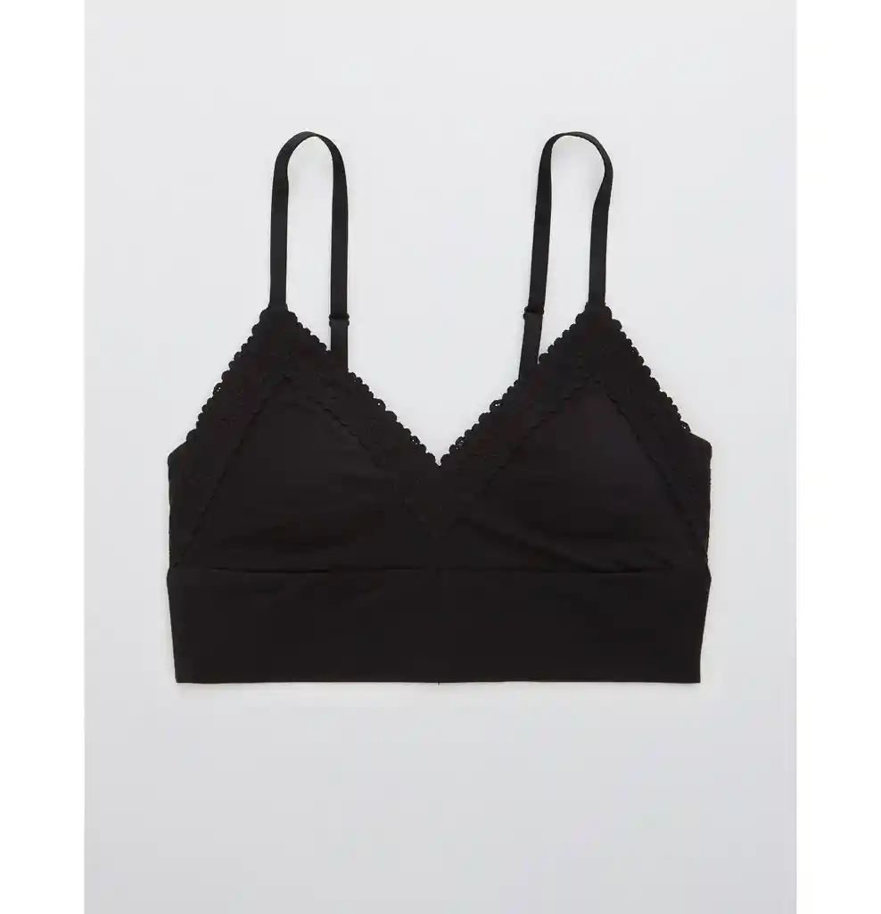 Bralette Negro Talla Large Aerie American Eagle