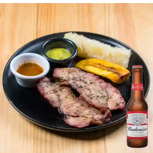 Combo Carne Al Estilo Llanero XS + Budweiser 330 ml