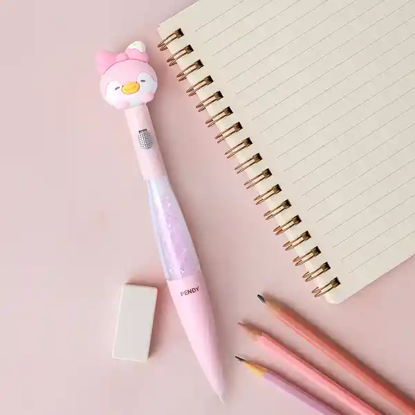 Esfero Luminoso Cici Sheep Mini Family Tinta Azul 10 mm Miniso