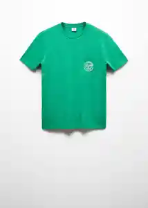 Camiseta Logopok-H Esmeralda Talla S Hombre Mango