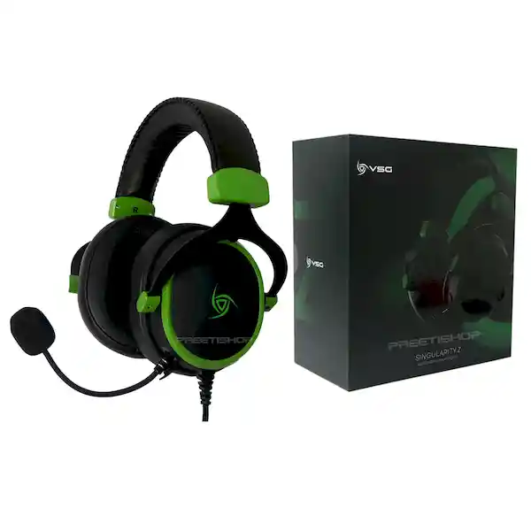 Vsg Diadema Headset Gamer Singularity Z Jack 3.5  Negra