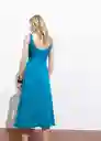 Vestido Nicole Azul Talla S Mujer Mango