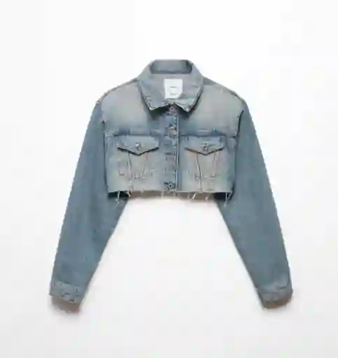 Chaqueta Cazadora Willow Tejano Oscuro Talla S Mujer Mango