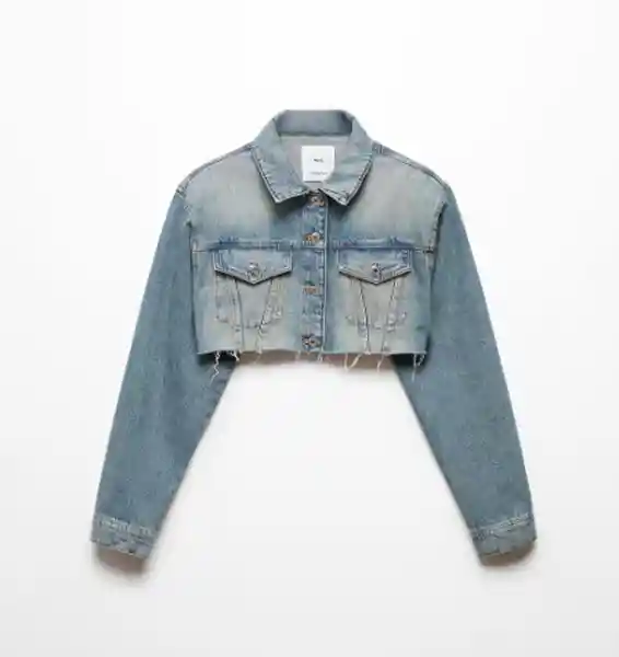 Chaqueta Cazadora Willow Tejano Oscuro Talla S Mujer Mango