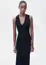 Vestido Moiso Navy Talla XS Mujer Mango