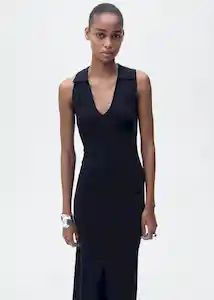 Vestido Moiso Navy Talla XS Mujer Mango