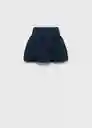 Falda Globo Navy Talla 10 Niñas Mango