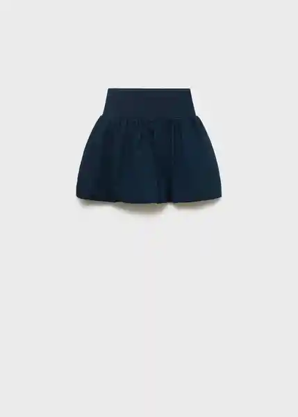 Falda Globo Navy Talla 10 Niñas Mango