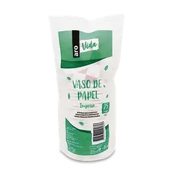 Vaso de Papel Vida Impreso 4 Oz Aro