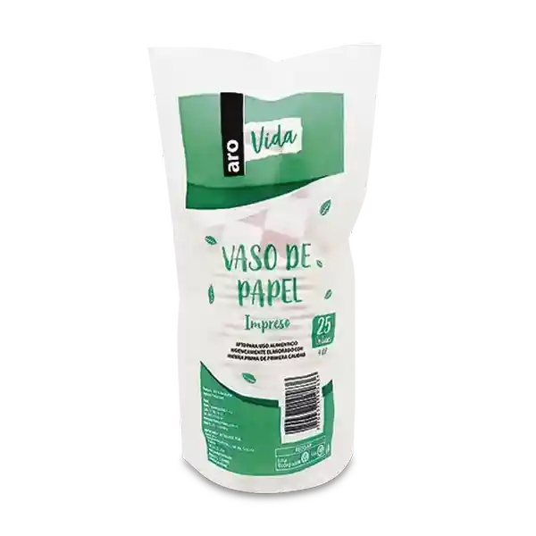 Vaso de Papel Vida Impreso 4 Oz Aro