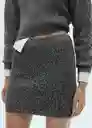 Falda Incheon Negro Talla L Mujer Mango