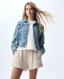 Chaqueta Mujer Azul Talla M 321G001_AZU114604 Americanino