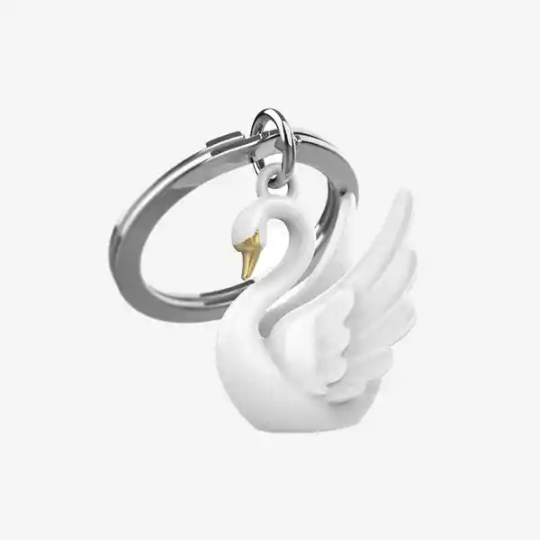 Metalmorphose Llavero Cisne Blanco