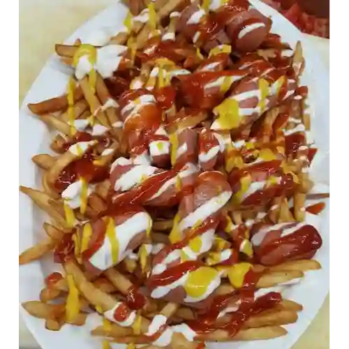 Salchipapa Gratinada Sencilla