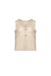 Chaleco Lira Beige Talla XS Mercedes Campuzano