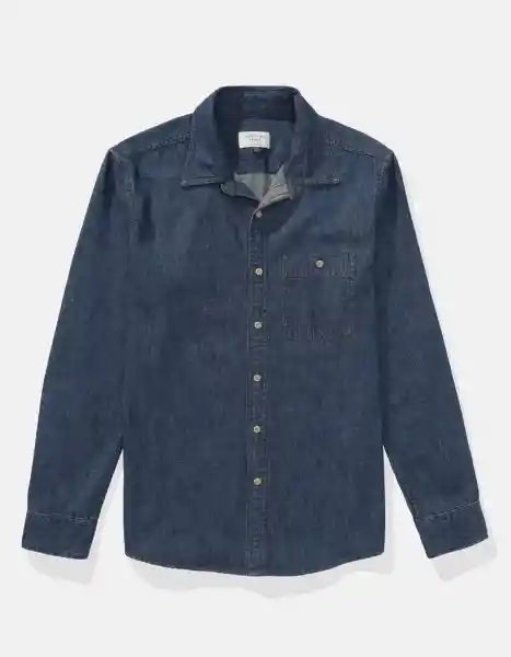 Camisa Hombre Azul Talla Large 2954534 American Eagle