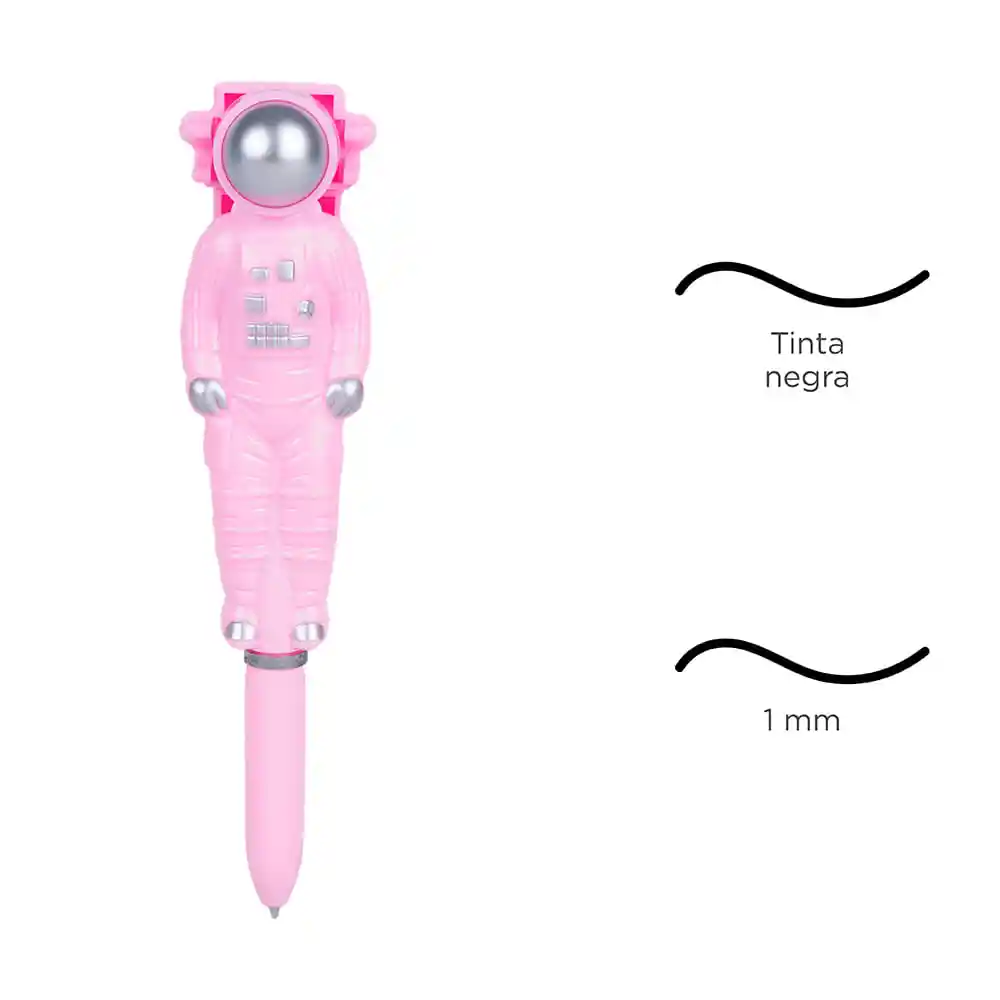 Miniso Esfero Astronauta Illusion Collection Rosa 1.0 mm